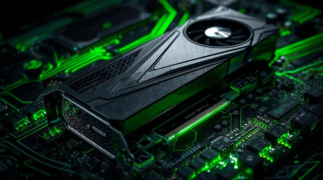 AI generated image of a GPU