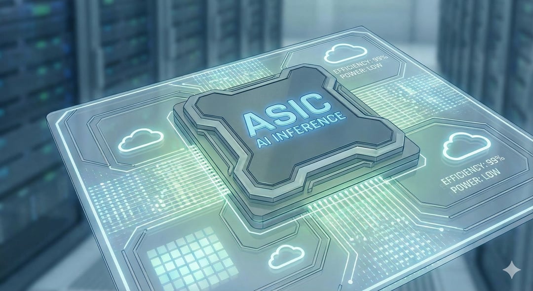 AI generated image of a concept art of an ASIC
