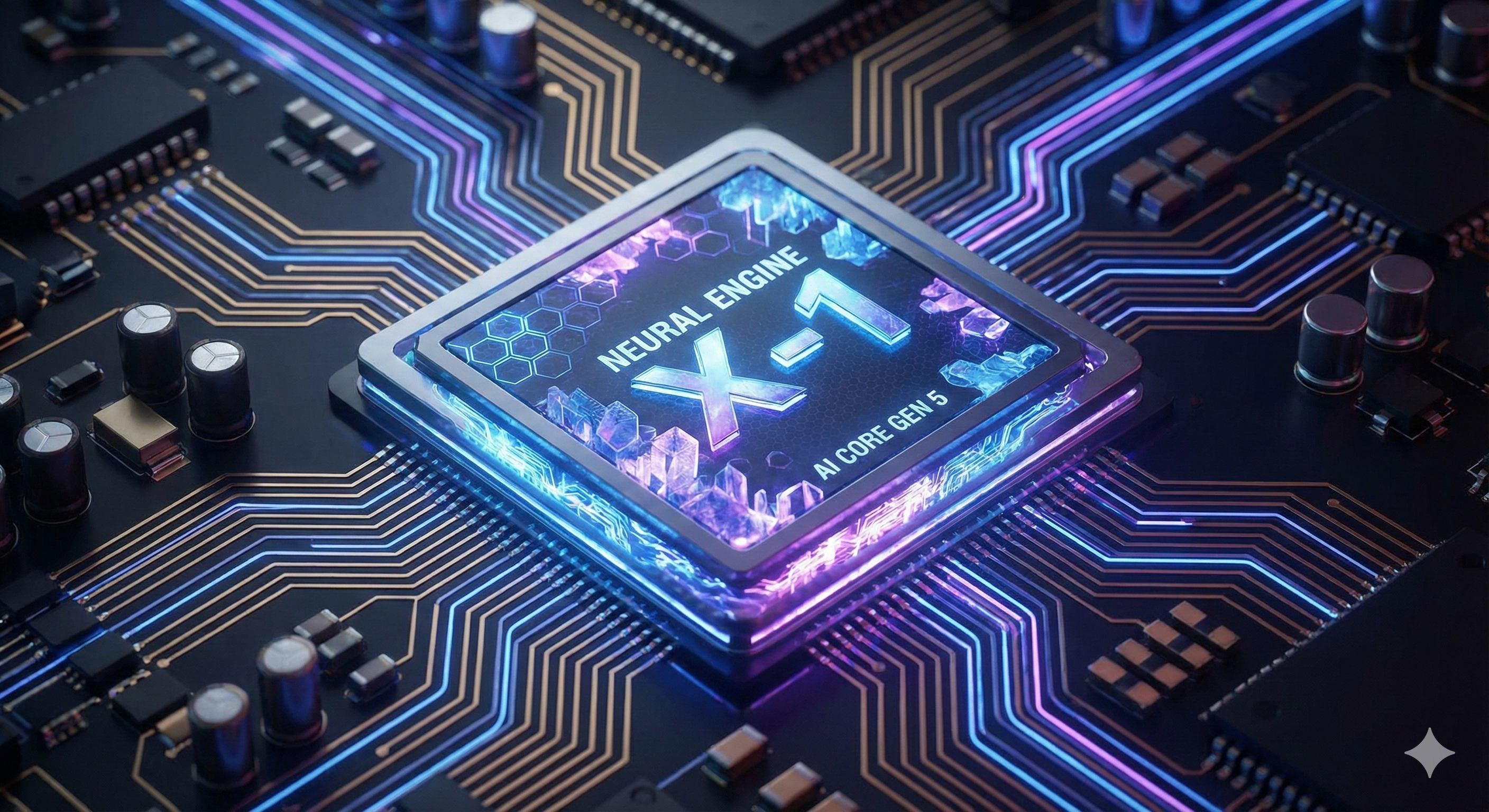 AI generated image of an AI chip